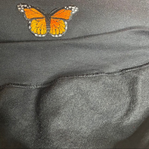 NWT Butterfly Crewneck Fleece Sweater - Picture 3 of 3